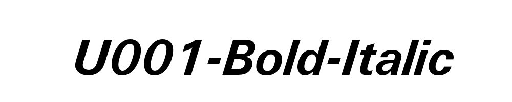 U001-Bold-Italic