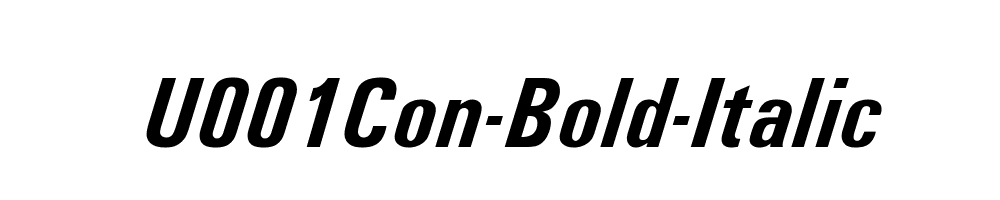 U001Con-Bold-Italic