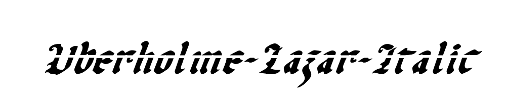 Uberholme-Lazar-Italic