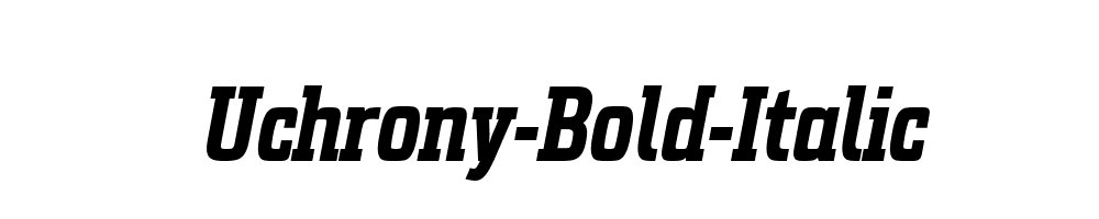 Uchrony-Bold-Italic