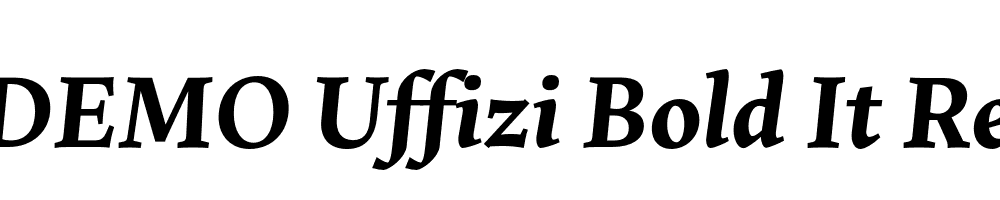 FSP DEMO Uffizi Bold It Regular