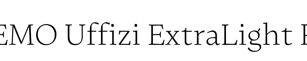 FSP DEMO Uffizi ExtraLight Regular