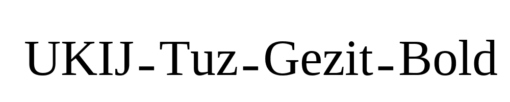 UKIJ-Tuz-Gezit-Bold