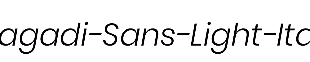 Ulagadi-Sans-Light-Italic