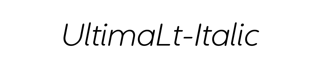 UltimaLt-Italic