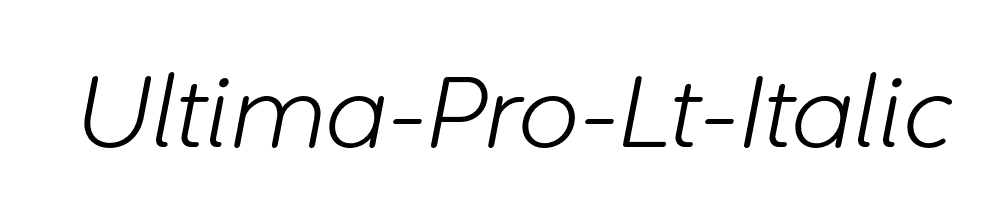 Ultima-Pro-Lt-Italic