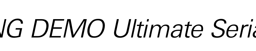  DEMO Ultimate Serial Light Italic