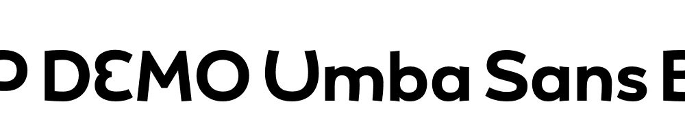 FSP DEMO Umba Sans Bold