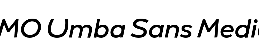 FSP DEMO Umba Sans Medium Italic