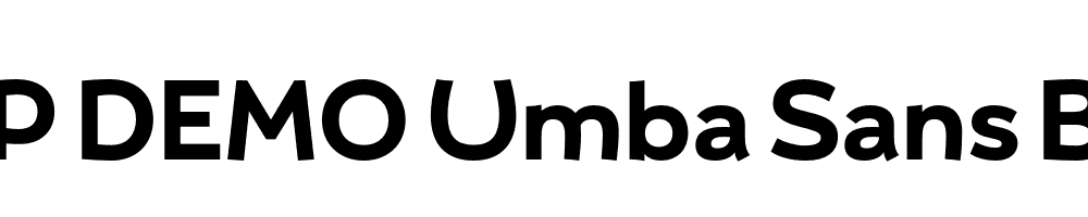 FSP DEMO Umba Sans Bold