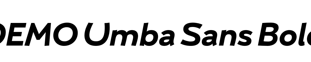 FSP DEMO Umba Sans Bold Italic