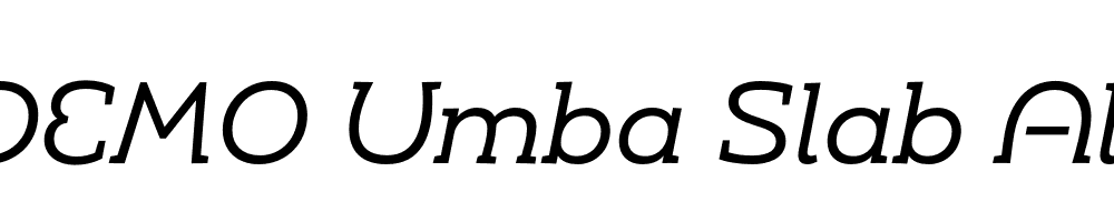 FSP DEMO Umba Slab Alt Italic