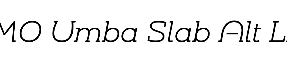 FSP DEMO Umba Slab Alt Light Italic