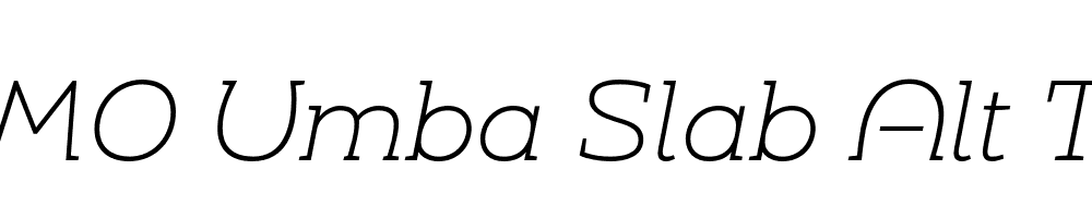 FSP DEMO Umba Slab Alt Thin Italic