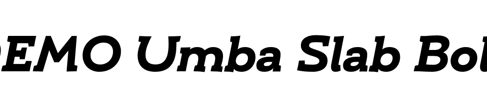 FSP DEMO Umba Slab Bold Italic