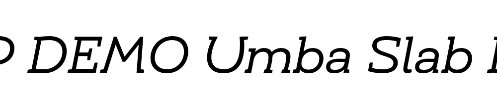 FSP DEMO Umba Slab Italic