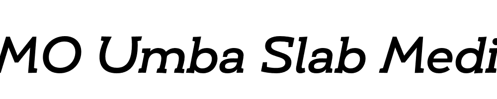 FSP DEMO Umba Slab Medium Italic