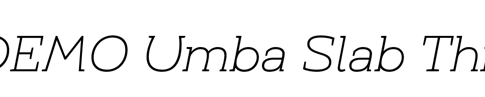 FSP DEMO Umba Slab Thin Italic