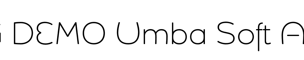  DEMO Umba Soft Alt Thin Regular