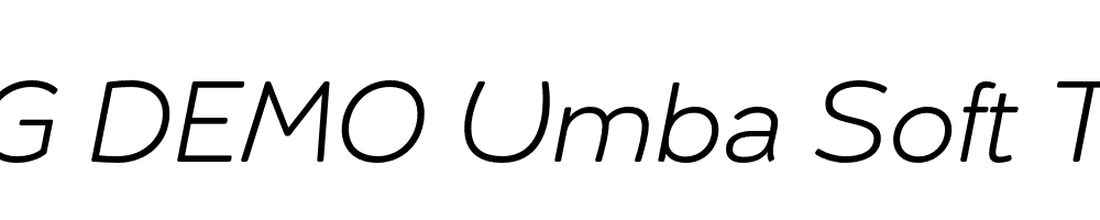  DEMO Umba Soft Thin Bold Italic