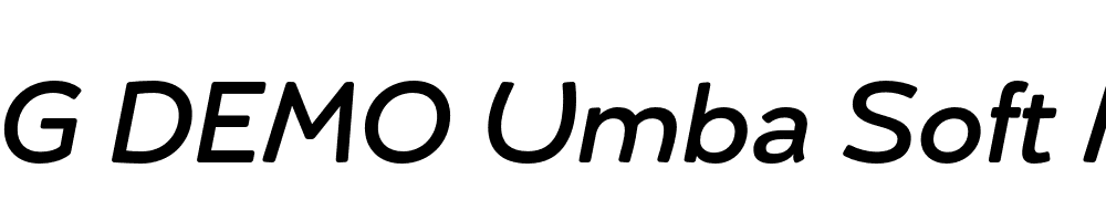  DEMO Umba Soft Medium Italic