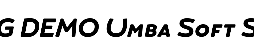  DEMO Umba Soft SC Bold Italic