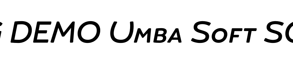  DEMO Umba Soft SC Medium Italic