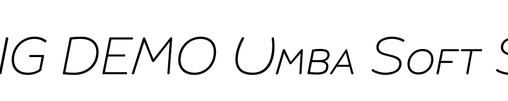  DEMO Umba Soft SC Thin Italic