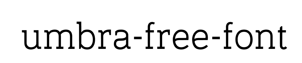 umbra-free-font