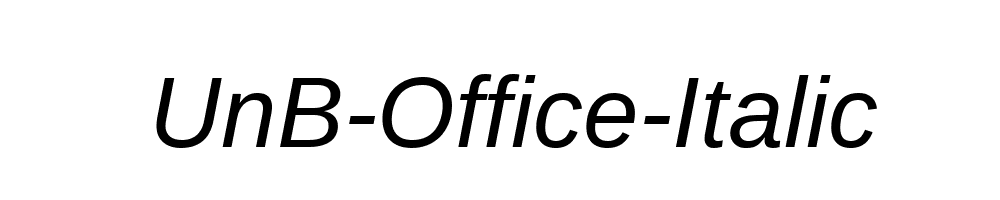 UnB-Office-Italic