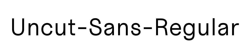 Uncut-Sans-Regular