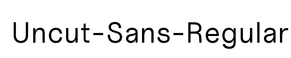 Uncut-Sans-Regular