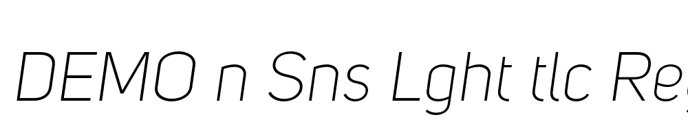 FSP DEMO n Sns Lght tlc Regular