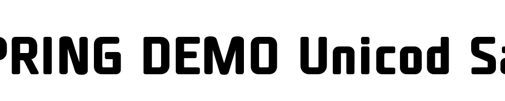  DEMO Unicod Sans Bold