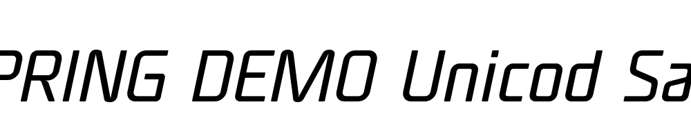  DEMO Unicod Sans Italic