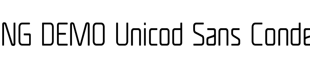  DEMO Unicod Sans Condensed Light