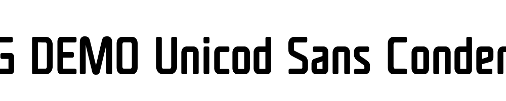  DEMO Unicod Sans Condensed Medium