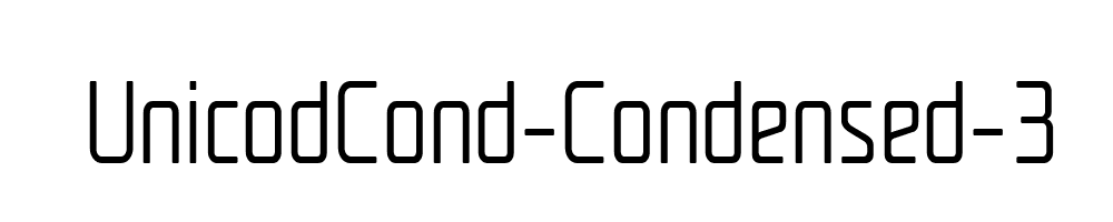 UnicodCond-Condensed-3