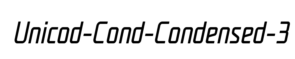 Unicod-Cond-Condensed-3