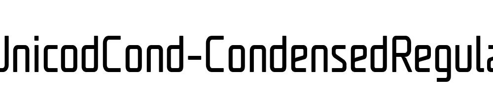 UnicodCond-CondensedRegular