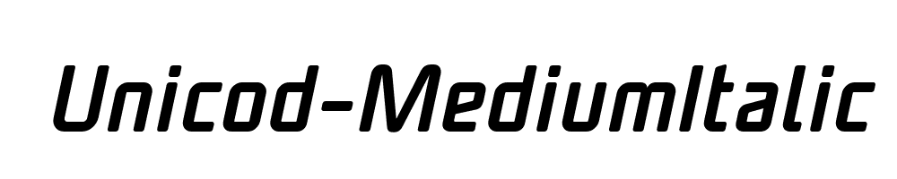 Unicod-MediumItalic