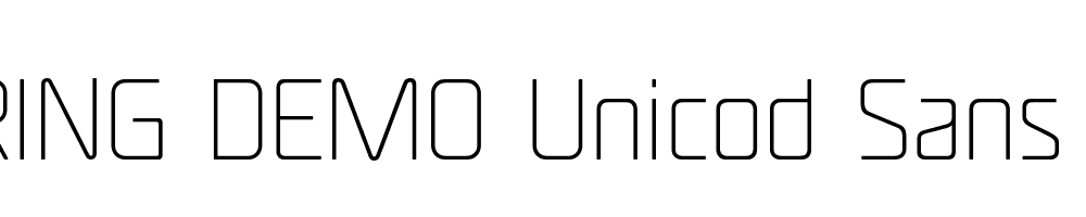  DEMO Unicod Sans UltraLight