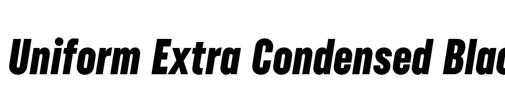  DEMO Uniform Extra Condensed Black It Regular