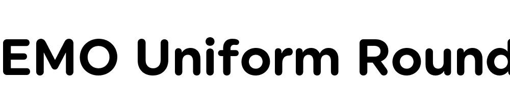  DEMO Uniform Rounded Bold Regular