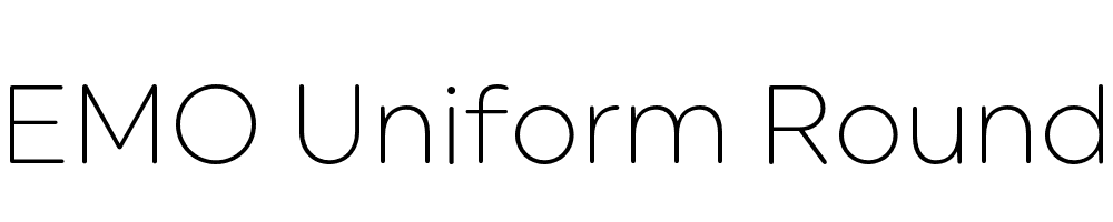  DEMO Uniform Rounded Light Regular