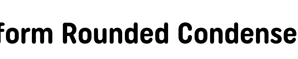  DEMO Uniform Rounded Condensed Bold Regular