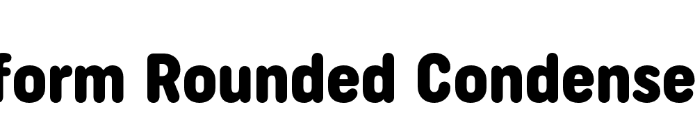  DEMO Uniform Rounded Condensed Black Regular