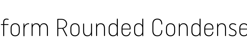  DEMO Uniform Rounded Condensed Light Regular