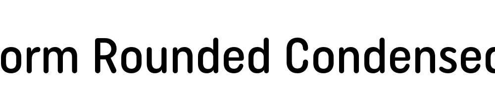  DEMO Uniform Rounded Condensed Medium Regular