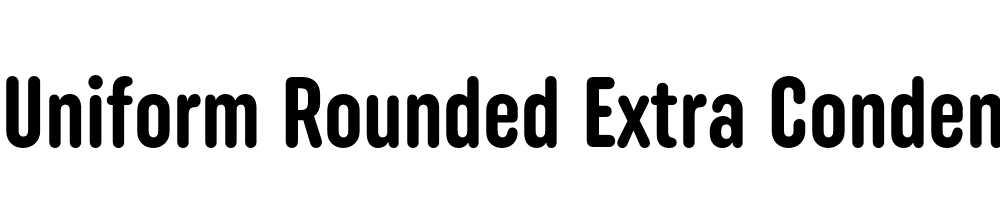  DEMO Uniform Rounded Extra Condensed Bd Regular